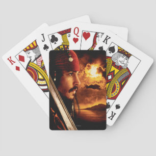 Jack Sparrow Side Face Shot Playing Cards
