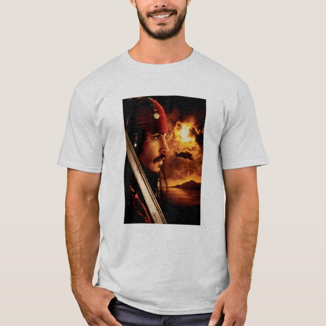 Jack Sparrow Side Face Shot T-Shirt (Front)