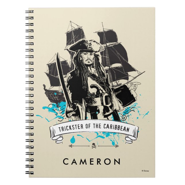 Jack Sparrow - Trickster of the Caribbean Notebook (Front)