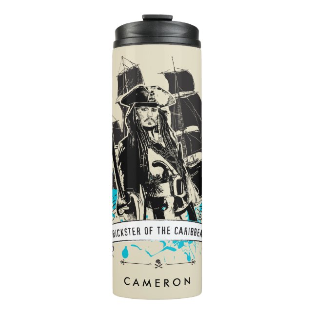 Jack Sparrow - Trickster of the Caribbean Thermal Tumbler (Front)
