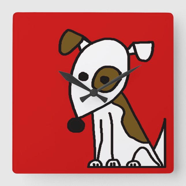 Jack Square Wall Clock (Front)