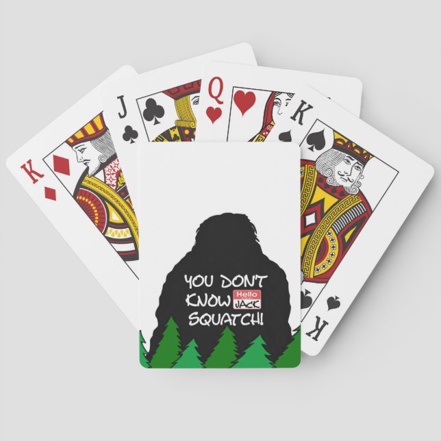 Jack Squatch Playing Cards (Back)