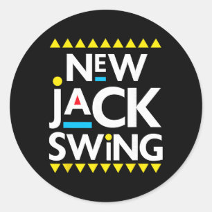 Jack Swing 90s R&b Hip Hop Classic Round Sticker