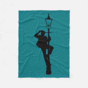 Jack the Lamplighter Silhouette Fleece Blanket