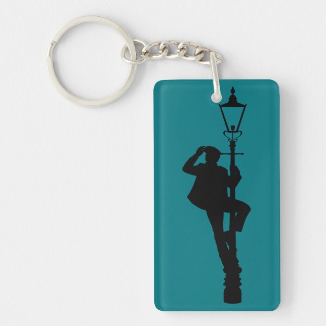 Jack the Lamplighter Silhouette Keychain (Front)
