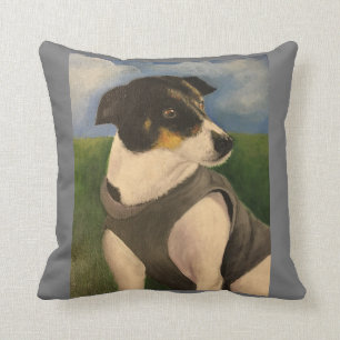Jack The Nice Dog Throw Pillow
