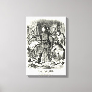 Jack the Ripper - Blind Man's Buff, 1888 Canvas Print