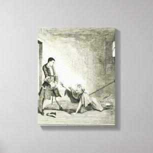 Jack visits his mother in Bethlehem Hospital, Lond Canvas Print