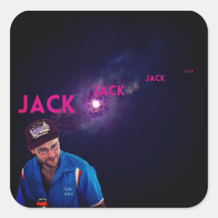 Jack - Vocal Loops from Space Square Sticker