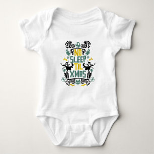 Jack & Zero - No Sleep 'Til Xmas Baby Bodysuit