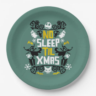 Jack & Zero - No Sleep 'Til Xmas Paper Plate