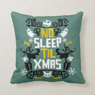Jack & Zero - No Sleep 'Til Xmas Throw Pillow