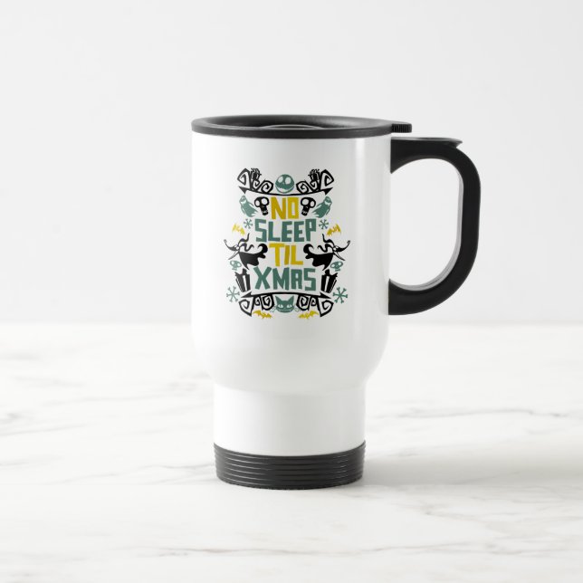 Jack & Zero - No Sleep 'Til Xmas Travel Mug (Right)