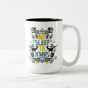 Jack & Zero - No Sleep 'Til Xmas Two-Tone Coffee Mug