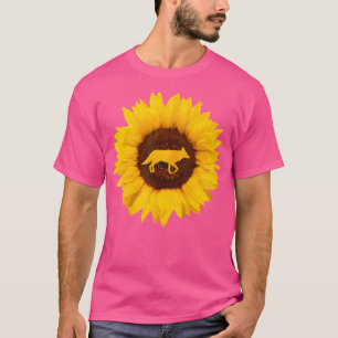 Jackal For Women Men Coyote Wolf Animal Sunflower  T-Shirt