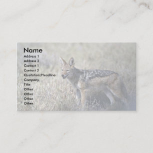 Jackal hunting business card