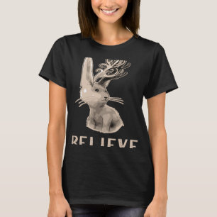 Jackalope BELIEVE Magical Creature Mythological Fa T-Shirt