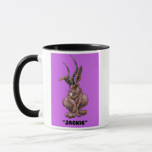 Jackalope “Jackie” Cryptid coffee mug