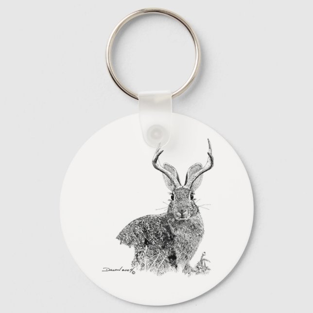 Jackalope Keychain (Front)