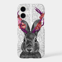 Jackalope with Pink Antlers