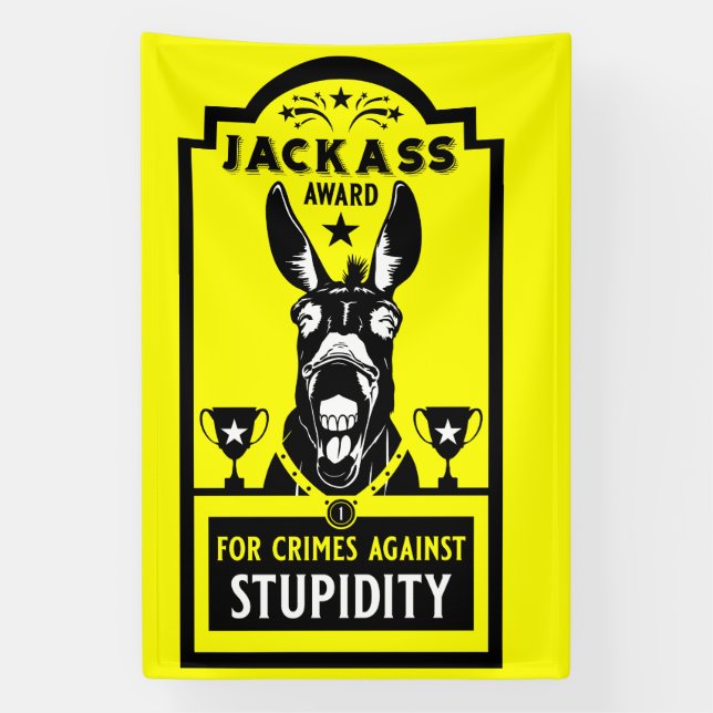 Jackass Award Banner (Vertical)