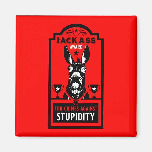 Jackass Award Magnet (Front)