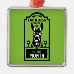 Jackass Award Metal Ornament