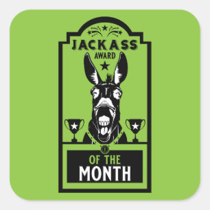 Jackass Award Square Sticker