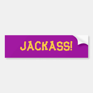 Jackass! Bumper Sticker