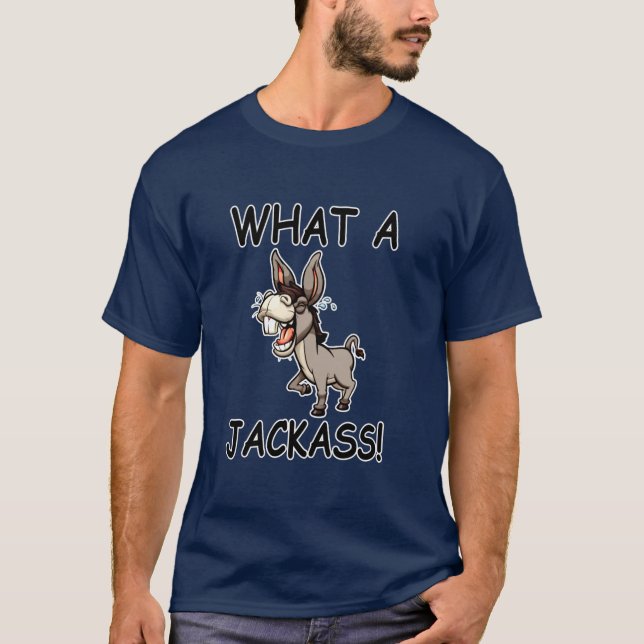 Jackass Donkey Humour T-Shirt (Front)