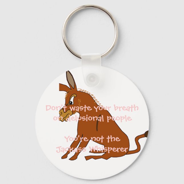 Jackass Whisperer Keychain (Front)