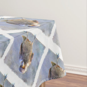 Jackdaw Watercolor Tablecloth