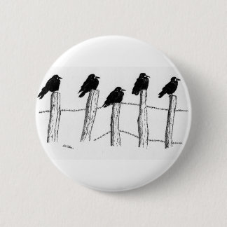 Jackdaws 2 Inch Round Button