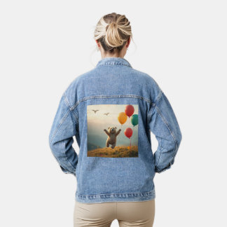 Jacket Baby Bear Flying with balloons