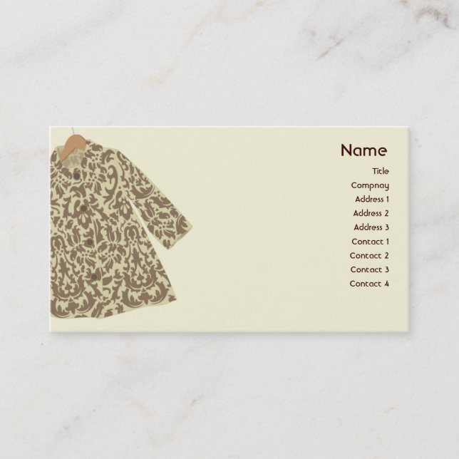 Jacket - Business Card (Front)