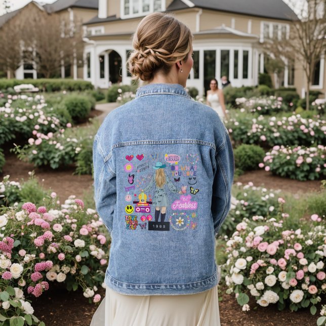 JACKET DE DENIM INSPIRÉ POSITIVEMENT SWIFT (Mariage Retour)