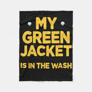 Jacket Green In The Wash Master Golf Golfer Player Fleece Blanket