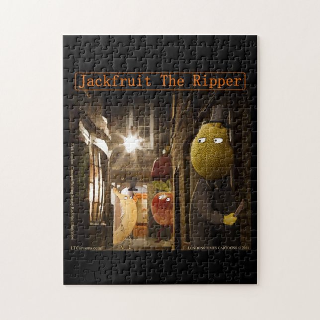 Jackfruit The Ripper Funny Rick London Jigsaw Puzzle (Vertical)