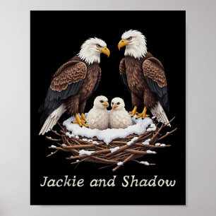 Jackie And Shadow Bald Eagle Fan Club Vintage Life Poster