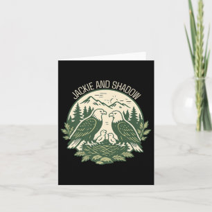 Jackie And Shadow Bald Eagle Vintage Nature Lovers Card