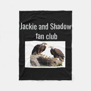 Jackie And Shadow Fan Club Eagles Fleece Blanket