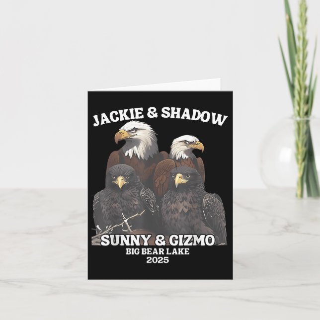 Jackie And Shadow Sunny And Gizmo Big Bear Lake 20 Card (Front)