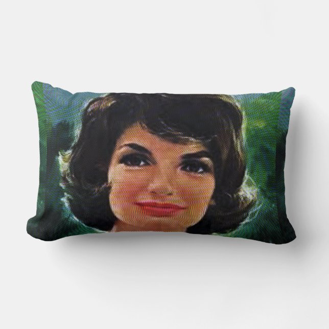Jackie Kennedy Lumbar Pillow (Front)
