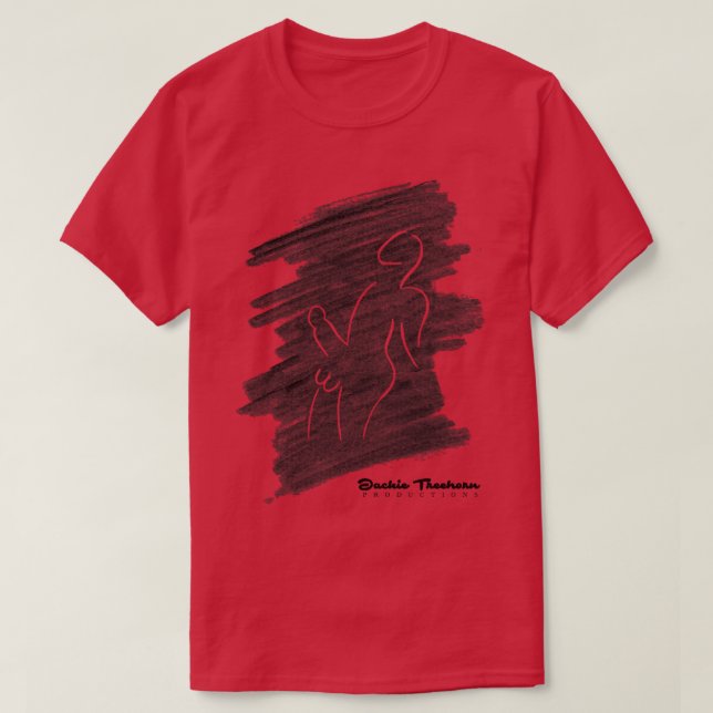 Jackie Treehorn Drawing T-Shirt (Design Front)