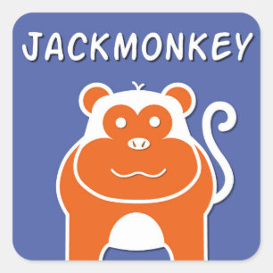 JackMonkey Year of the Monkey 2016 Square Sticker