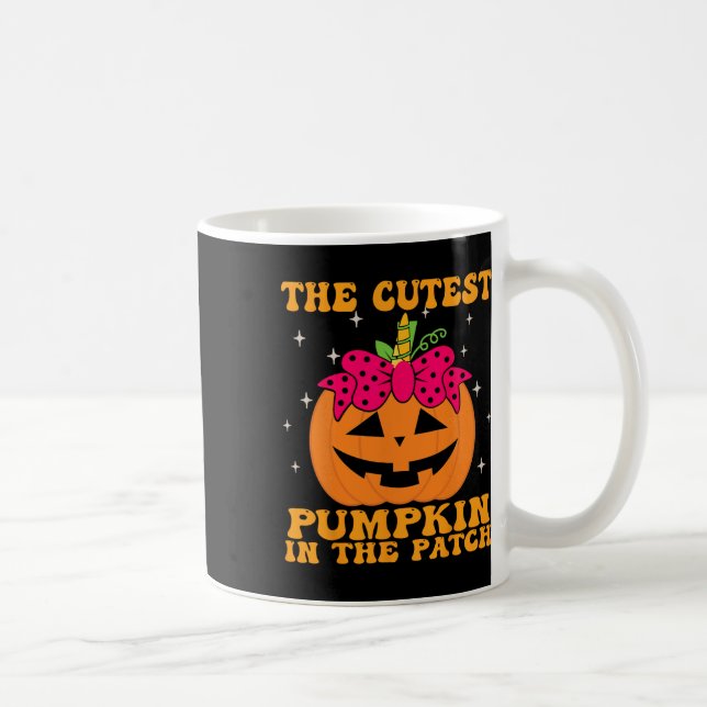 Jackolantern Halloween Pumpkin Unicorn Girl Toddle Coffee Mug (Right)