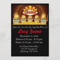 Jackpot Birthday invitation