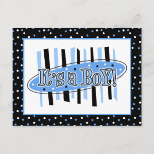 Jackpot It's A Boy Baby Shower Invitation Postcar Postcard