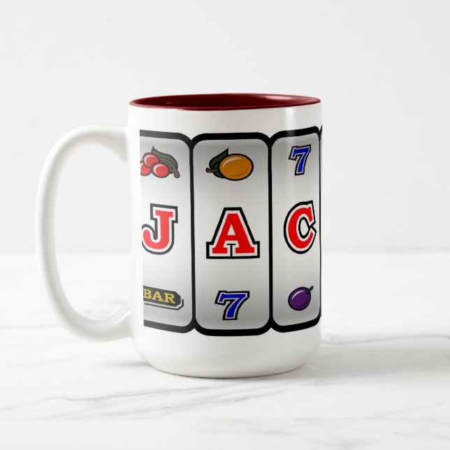 Jackpot Slot Machine Mug (Left)