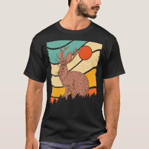 Jackrabbit Desert Sunset Mountain Cactus Sunshine  T-Shirt